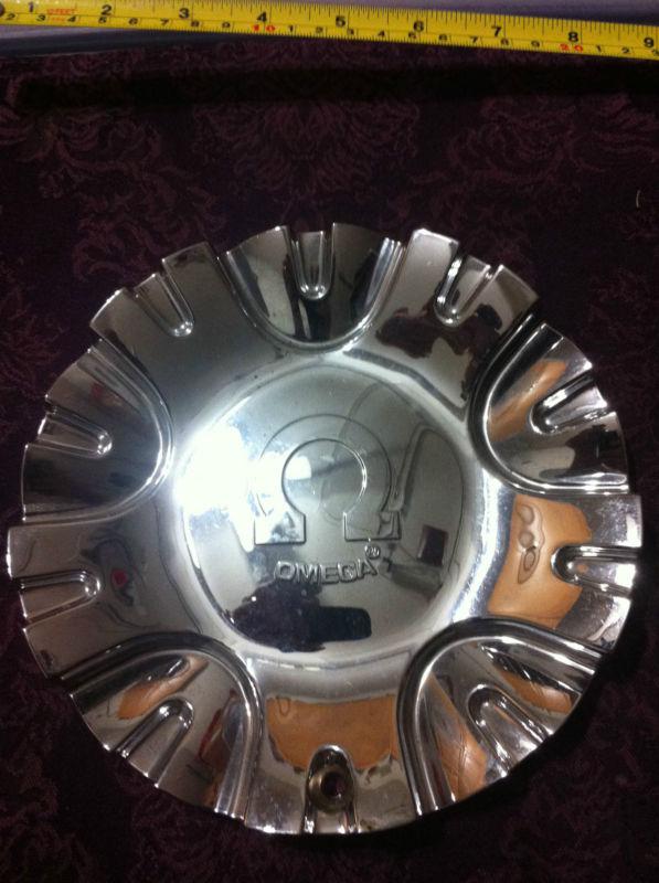 1 omega wheels chrome center cap  part# aws-cap dc-0071   stock# 62 & 64