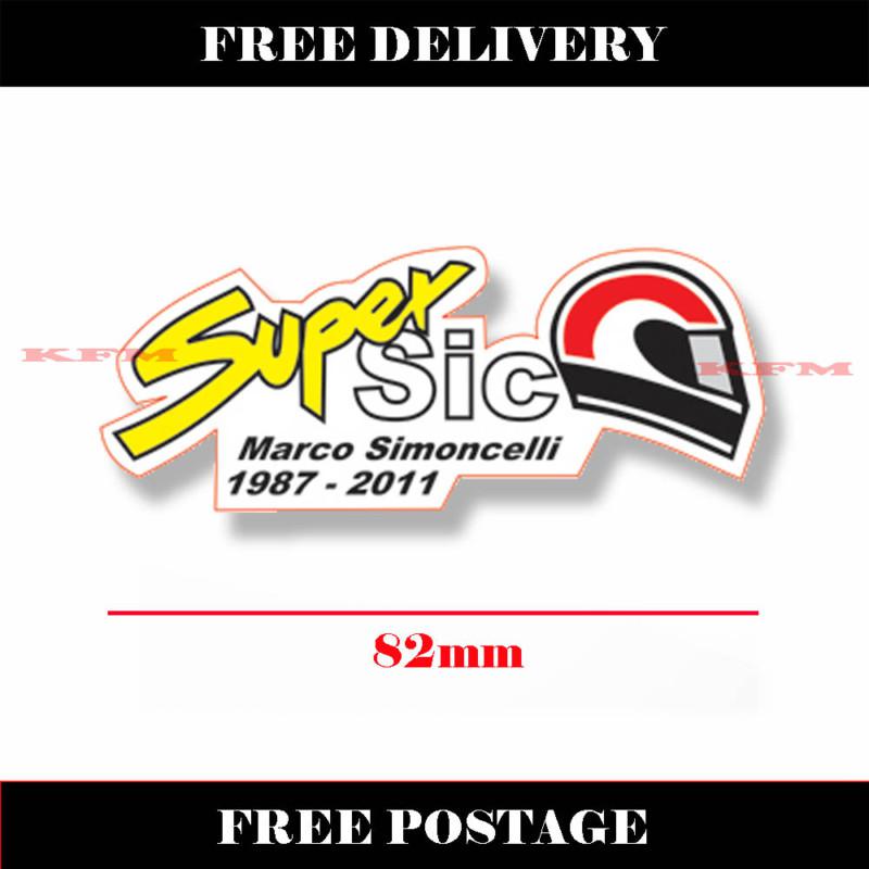 Moto gp marco simoncelli super sic aufkleber adesivo autocollant sticker ~free~