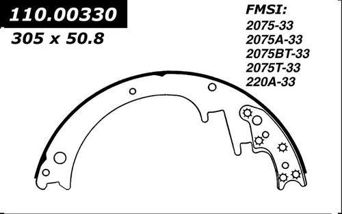 Centric 111.00330 brake pad or shoe, rear-preferred new brake shoes