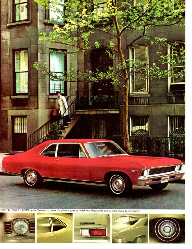 1968 chevrolet nova chevy ii 68 original sales brochure