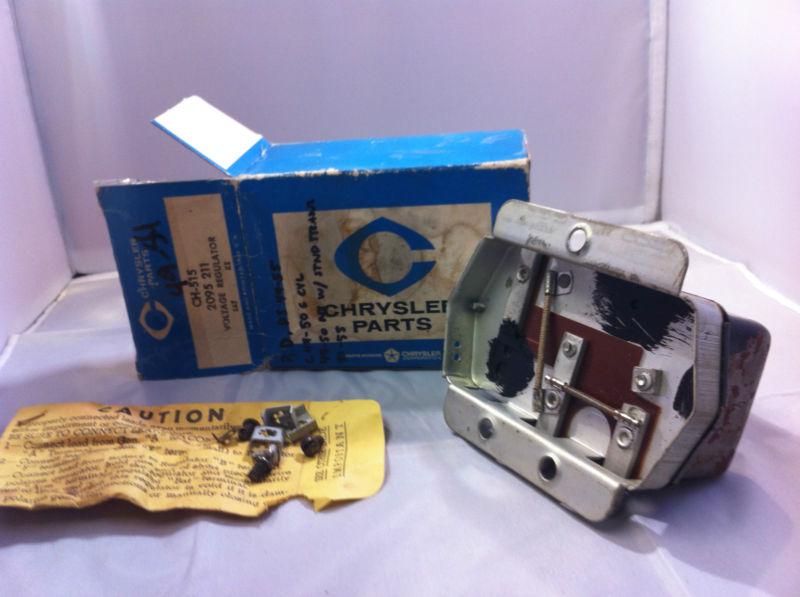 1949-1954 nos mopar voltage regualtor pt#2095211 plymouth dodge chrysler  hotrod