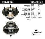 Centric parts 400.58004 front hub assembly