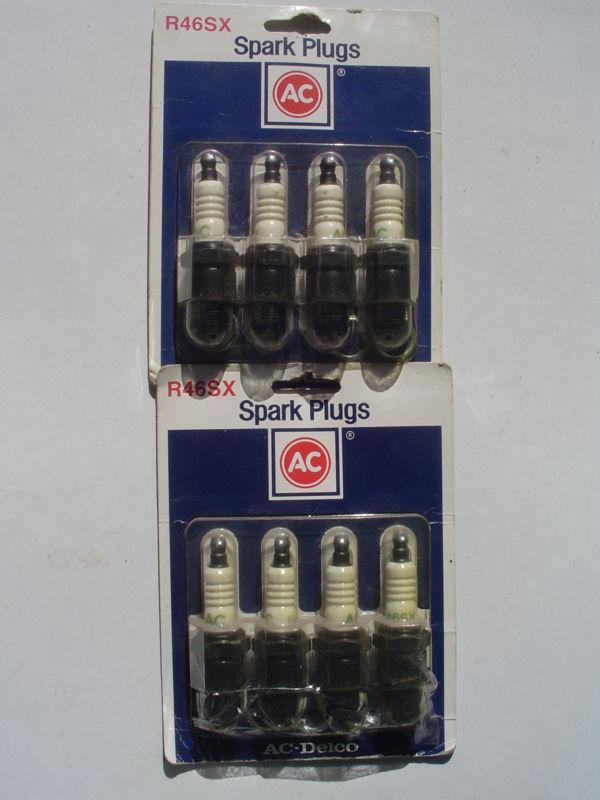 8 new r46sx ac delco spark plugs 1973-1984 260 307 350 403 455 v8 oldsmobile hei