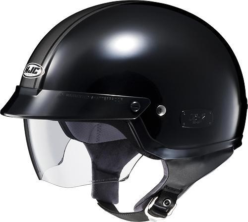 New hjc is-2 schade half-helmet adult helmet, mc-5/black, small/sm