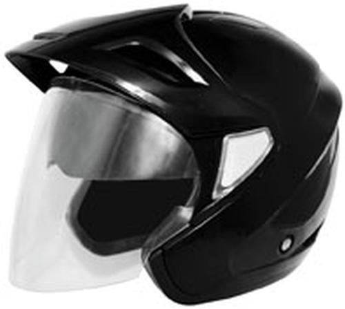 New cyber u-378 open-face adult helmet, black, xs