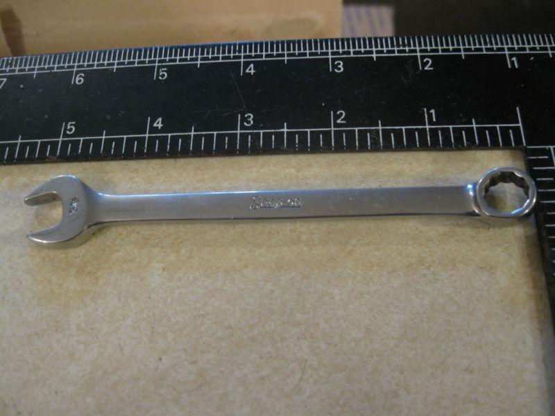 Snap on short chrome 12pt  combination wrench 3/8" sae