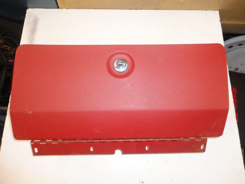 1978-1983 cutlass glove box, brick red