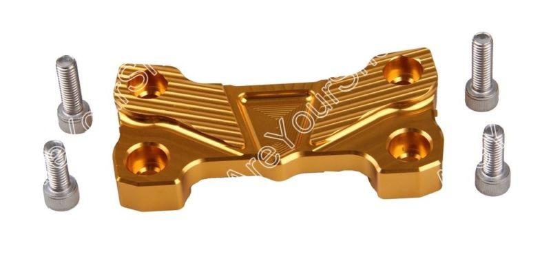 Handle bar clamp billet handlebar suzuki b-king gsx1300 2008-2012 gold