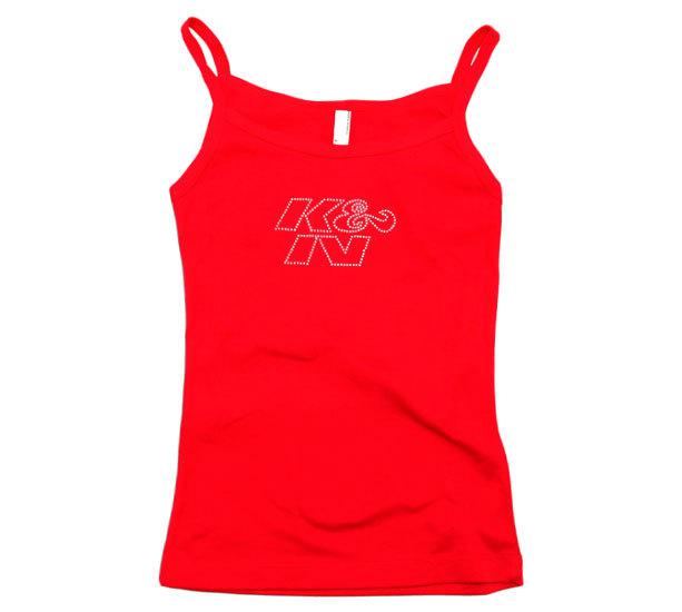 K&n tank top kn rhinestone red  88-7028-xl