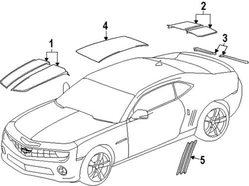 Chevrolet 20972524 genuine oem factory original stripe tape