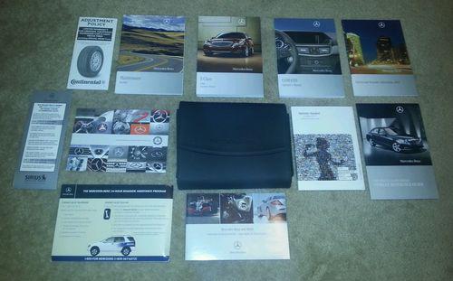 2010 10 mercedes benz e-class owner's owners manual w/ nav manual exc condition!