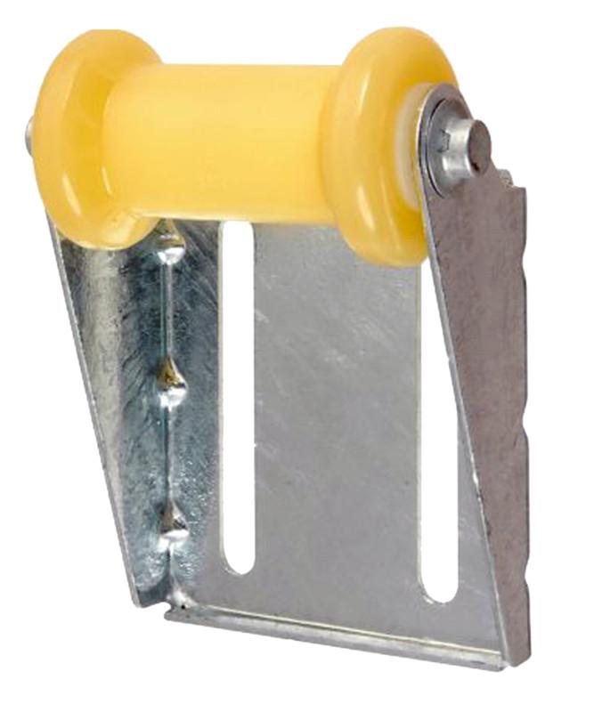 C.e. smith 10451g panel bracket assembly 5" spool roller - yellow tpr