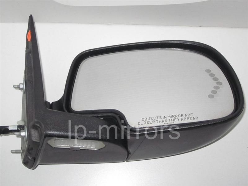 Avalanche silverado sierra tahoe yukon signal mirror passenger puddle black cvrw