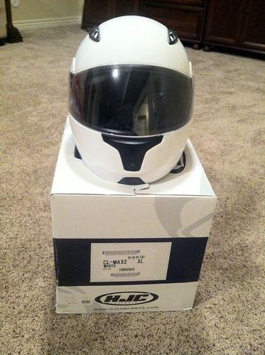 Hjc clmax cl-max 2 ii motorcycle helmet white xlarge