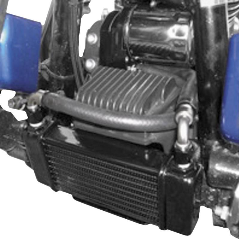 Jagg oil coolers horizontal 10 row oil cooler - low mount - black  2400