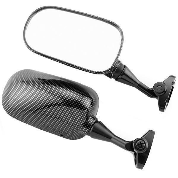 Bikemaster oem replacement mirror - left - carbon fiber  mh028lcbn