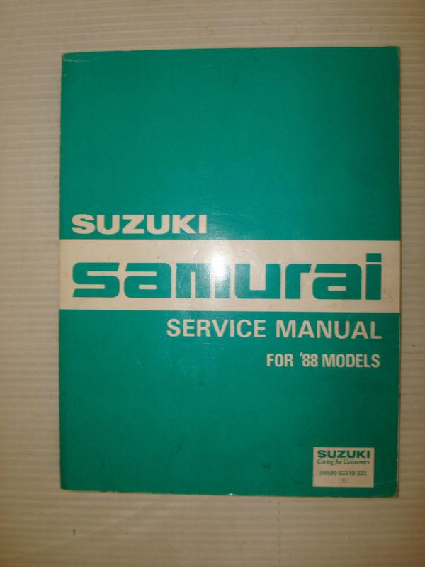 1988 suzuki samurai service manual