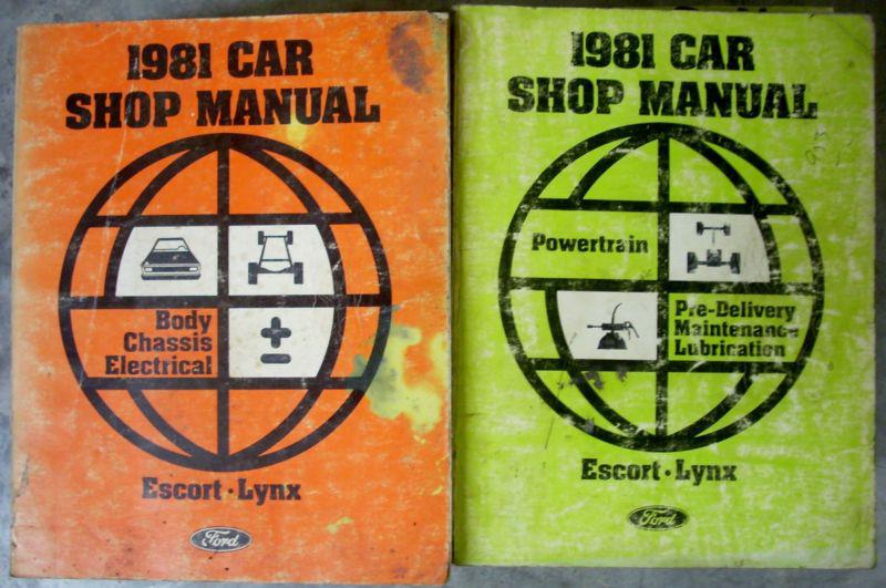 1981 ford exp escort mercury ln7 lynx service shop repair manual book