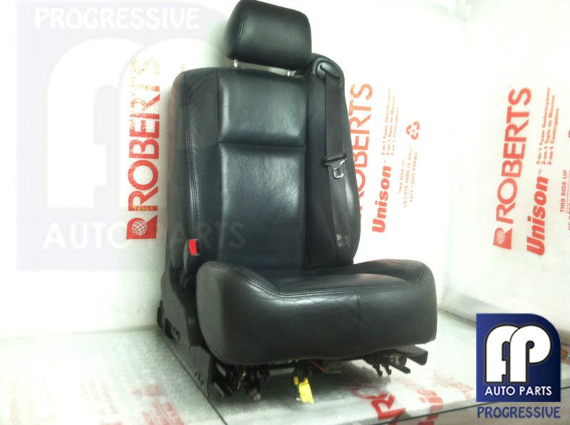  cadillac cts front left driver black leather power bucket seat #5 2003-07