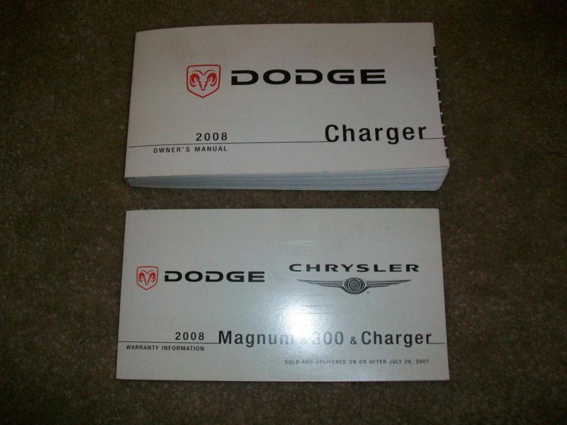 2008 dodge charger owners manual kit 