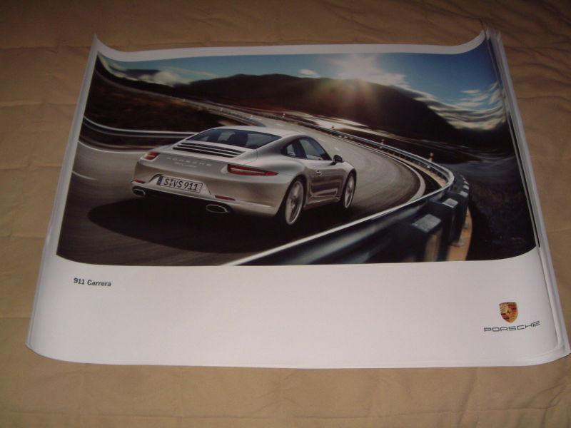 Porsche factory issued showroom poster of the porsche 911 carrera  (n0.39) 