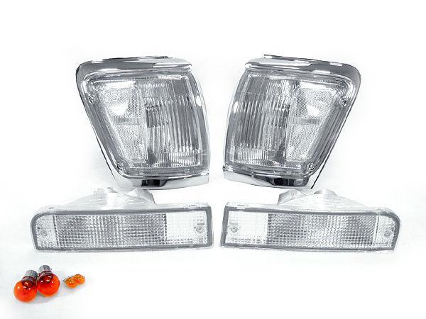 1992 1993 1994 1995 toyota 4runner depo clear front corner+bumper signal lights