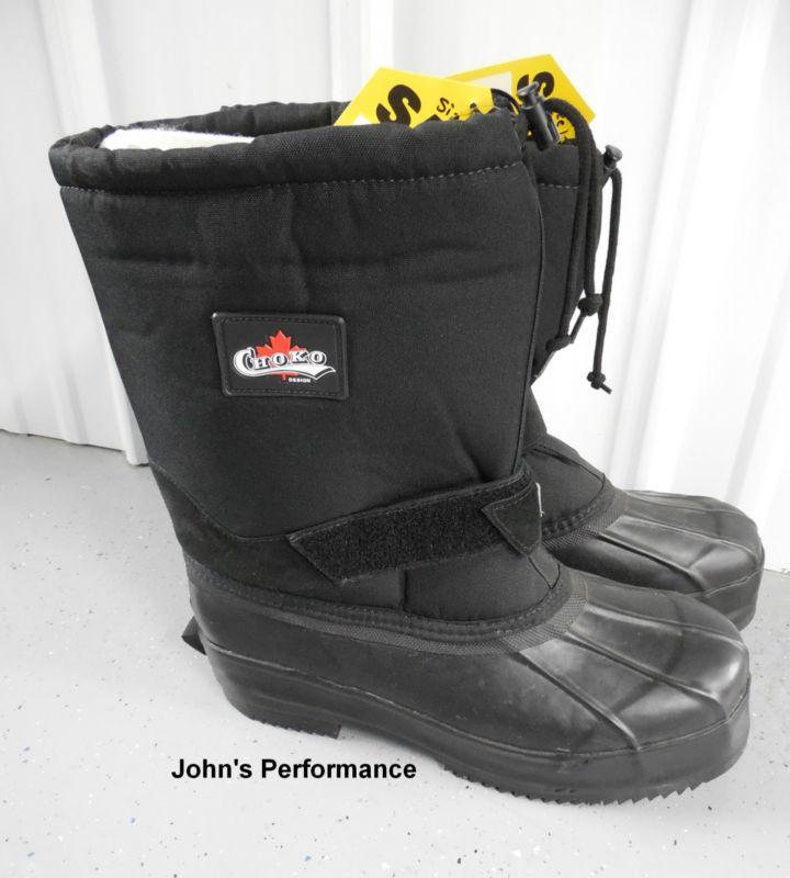 Choko men's thermal snowmobile boot black size 12