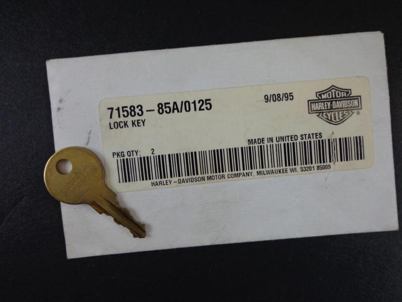 Harley davidson lock key 71583-85a 0125