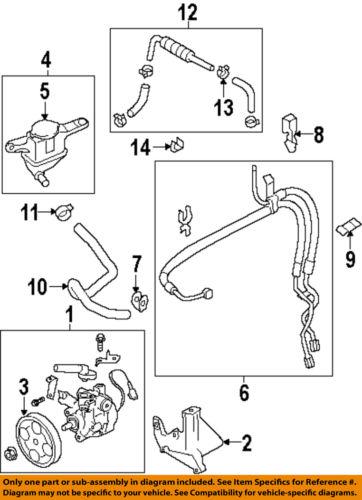 Subaru oem 34610ag10a power steering pressure hose/steering pressure hose