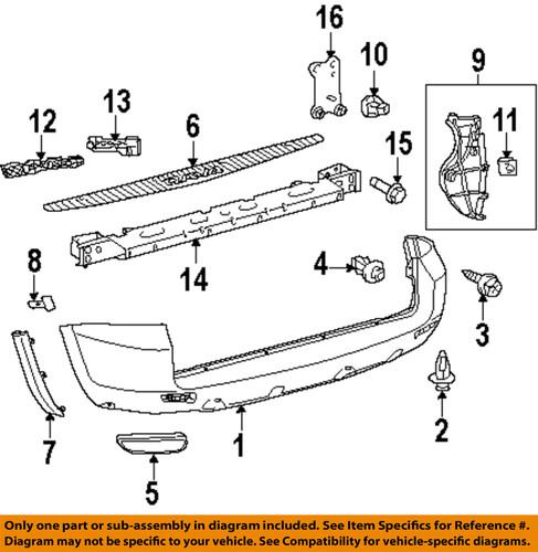 Toyota oem 5258142030 rear bumper-protector