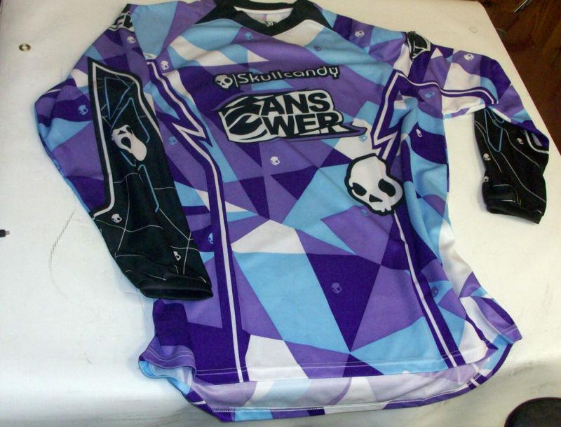 New answer racing skullcandy motocross jersey450767 size 2xl purple