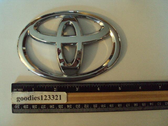 Toyota chrome emblem #75441 5" x  3 1/2"