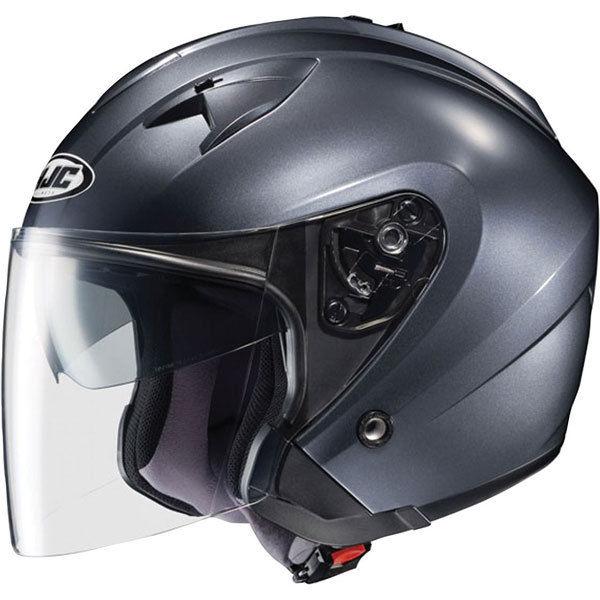 Anthracite xxl hjc is-33 metallic open face helmet