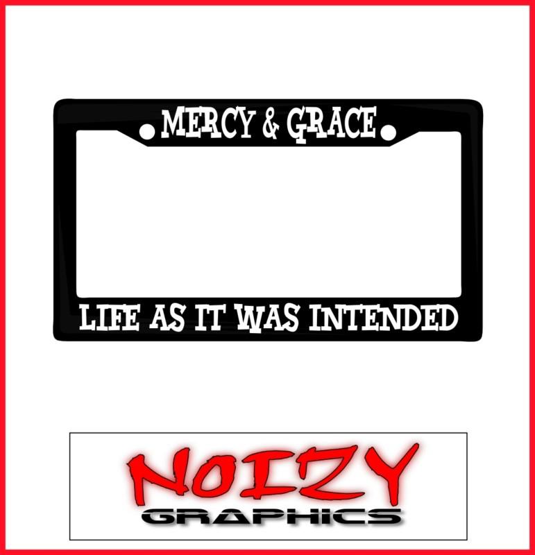 Christian license plate frame car sticker truck decal mercy grace life intended