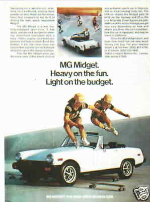 1978 mg midget ***original vintage ad*** heavy on fun