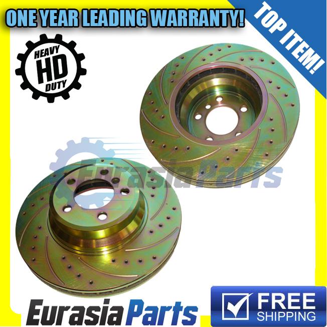 New brake disc rotors front pair - 02-08 2010 bmw 7 series oe # 34-11-6-750-267