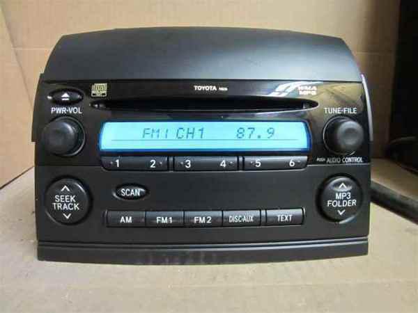 08 09 10 toyota sienna mp3 cd player radio 11826 oem