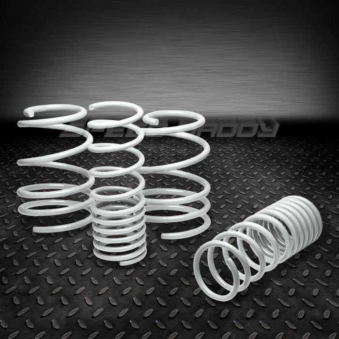 1"drop 4pc front+rear suspension lowering spring 08-13 scion xb t2b 2az-fe white