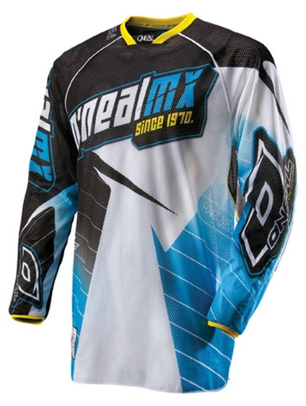 2013 o'neal hardwear vented jersey - black/blue - extra large (xl) --0014-005