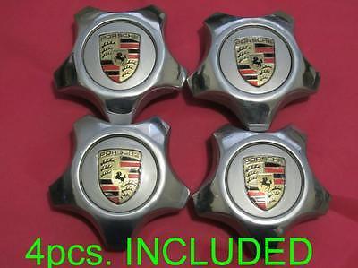 New 08-11 porsche cayenne star turbo wheel center caps set 7l5.601.149.h 4pcs.