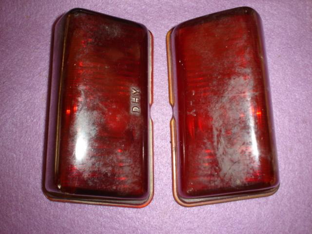 Original glass tail light lens dodge 1946-48