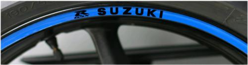 Reflective printed rim stripes wheel tape w/ suzuki gsxr a7