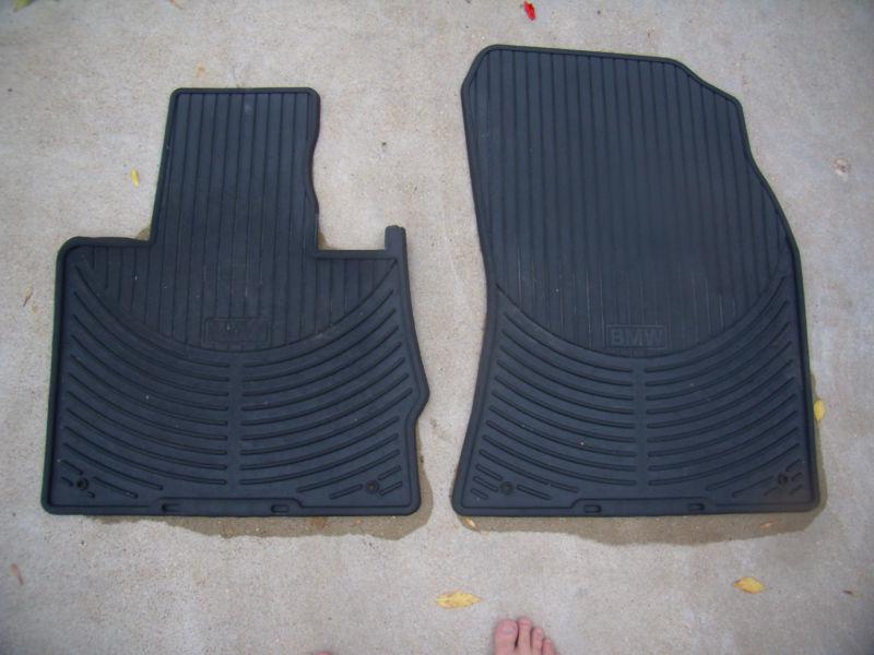 Pair of fronts only 2000 - 06 bmw x5 factory rubber all weather floormats used