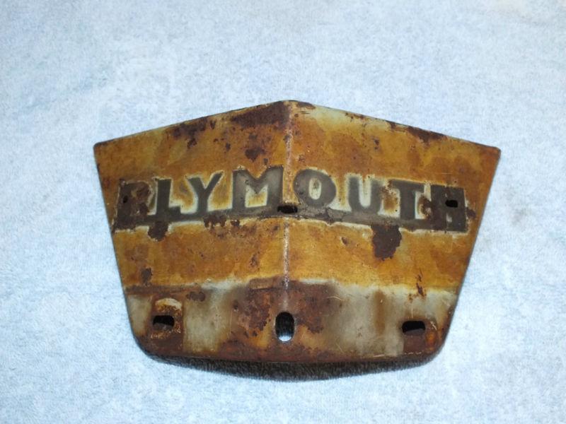 1946 1947 1948 plymouth nameplate panel