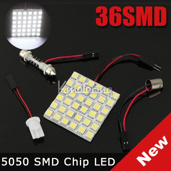 36 smd 5050 led car festoon panel light xenon car interior dome bulb 12v super