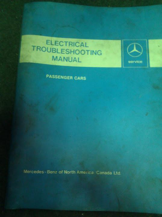 Mercedes benz service  manual  - electrical trouble shooting manual