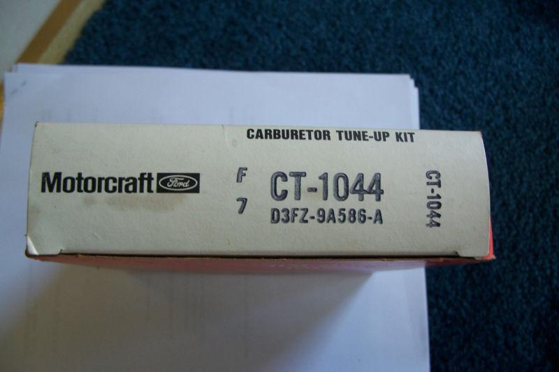 Nos ford motorcraft carburetor tune up kit  ct-1044  d3fz-9a586-a factory sealed