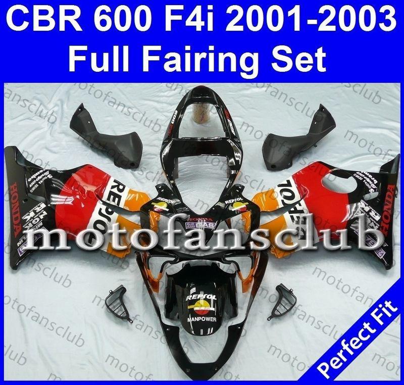 Fit honda cbr600f4i 01 02 03 cbr600 f4i 600f 2001 2002 2003 fairing kit #03 c