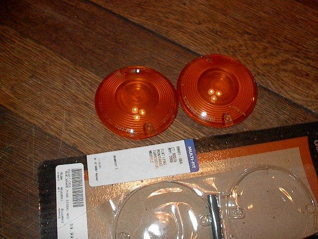 New harley davidson oem flat lens run brake turn signal lens softail touring 