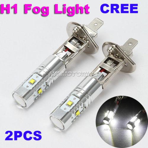 2pcs h1 25w cree led super bright white lamp 450lm 12v driving car fog light drl